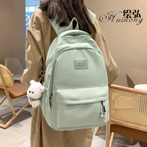 Huihong New Maiden Fresh Backpack Ins University Style Backpack Women's Simple Large Capacity Elementary and Middle School Student Schoolbags