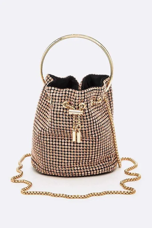 Iconic Oversize Rhinestone Bucket Bag