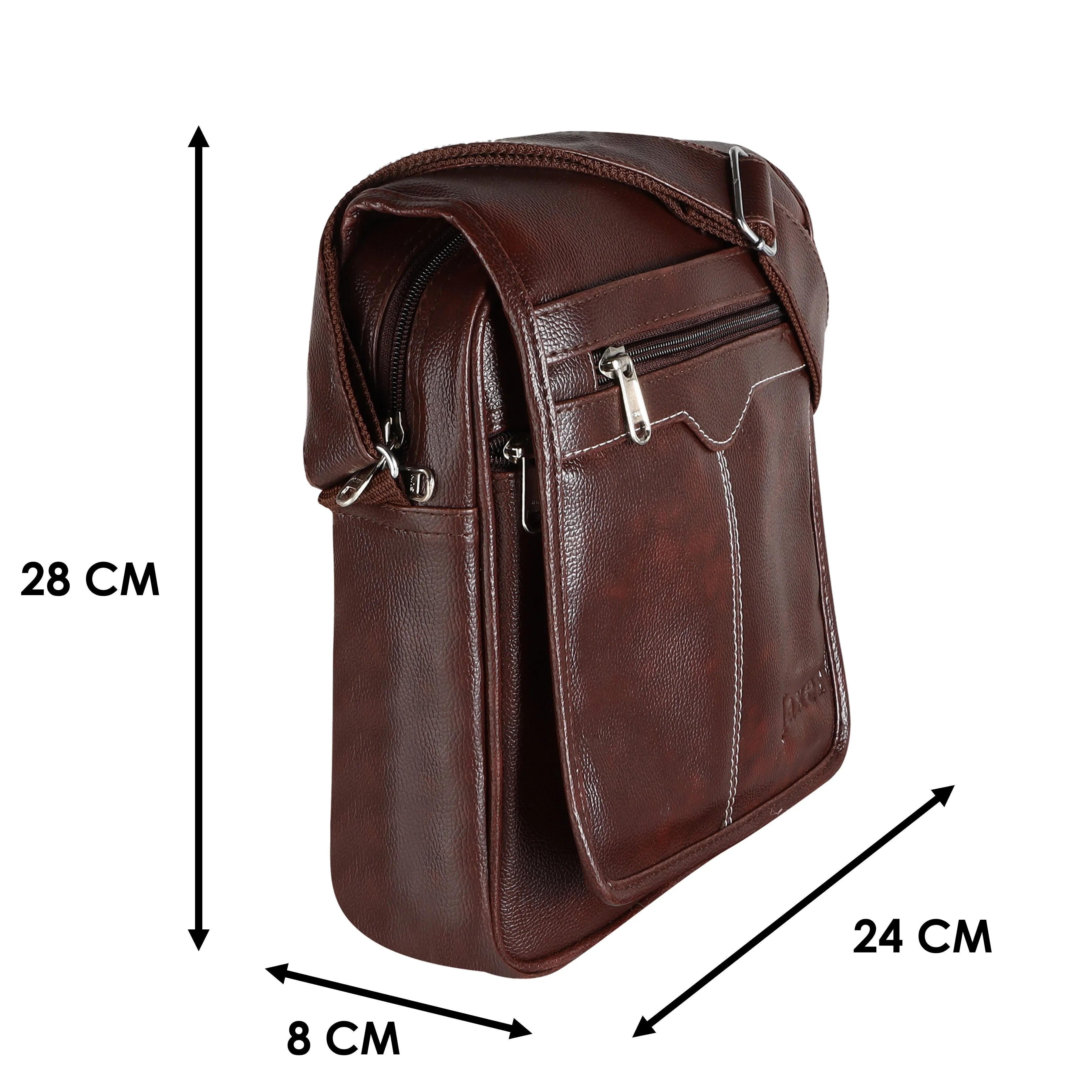 Jaxer Brown Sling Bag for Men & Women - JXRSB101