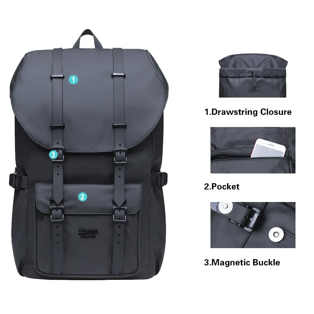 KAUKKO Backpack for city trips, EP5-8 ( Black / 20.5L )