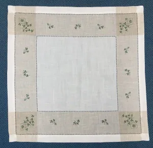 Kinsale Shamrock Table Centre - Linen Blend