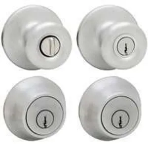 Kwikset 695T 26DCP6ALRCSK6 Combination Lockset, Knob Handle, Tylo Design, Satin Chrome, 3 Grade :CD: QUANTITY: 1