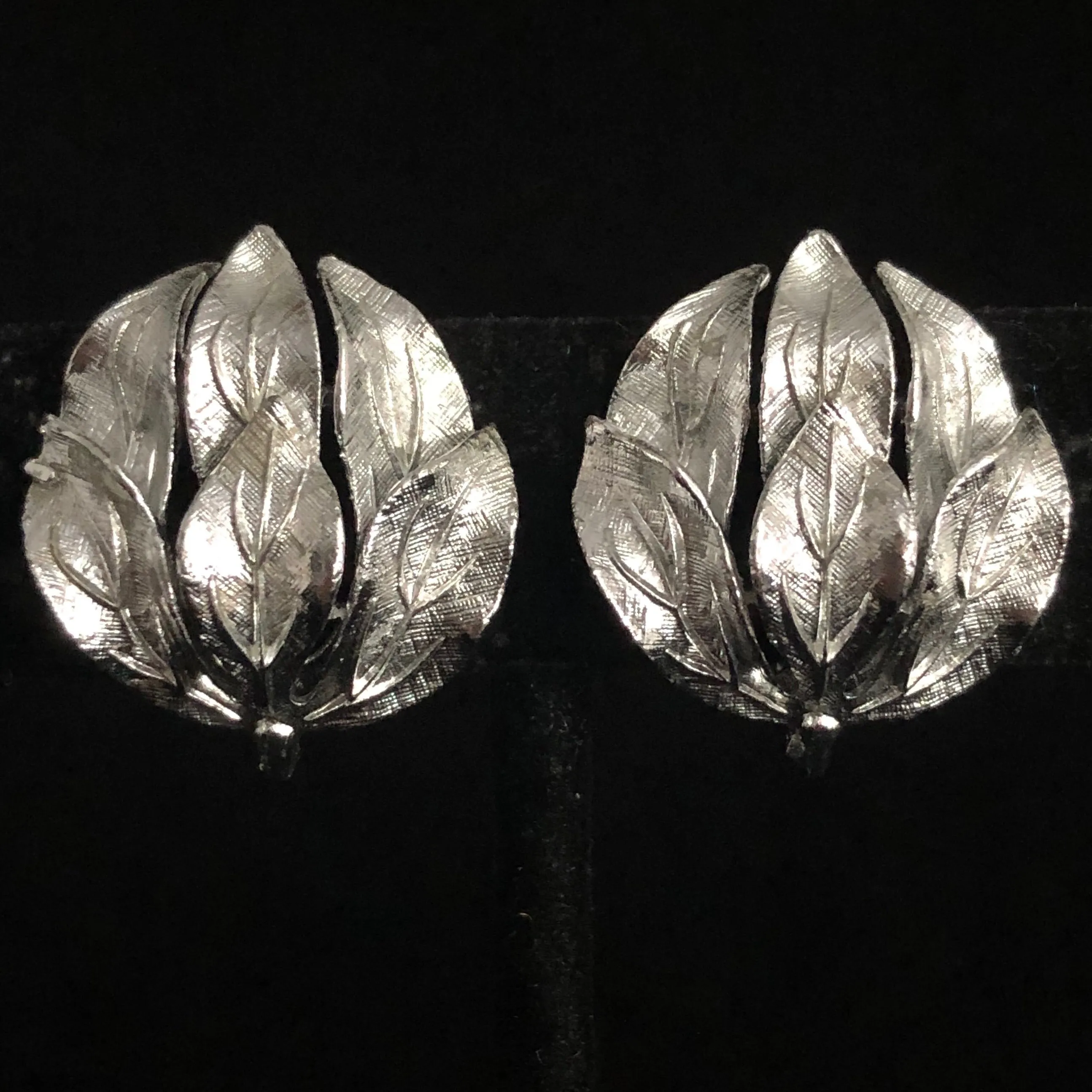 Late 50s/ Early 60s Linser Leaf Earrings