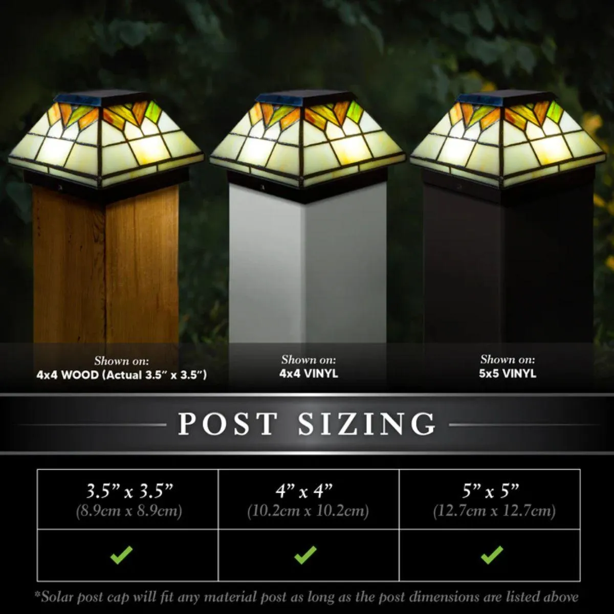 LED Solar Post Cap 4x4 10 Lumens 4500K (Pack Of 2)