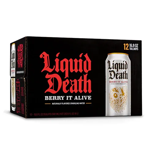 Liquid Death Berry It Alive 12 Pack / 16.9oz cans