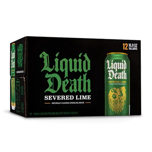 Liquid Death Severed Lime 12 Pack / 16.9oz cans