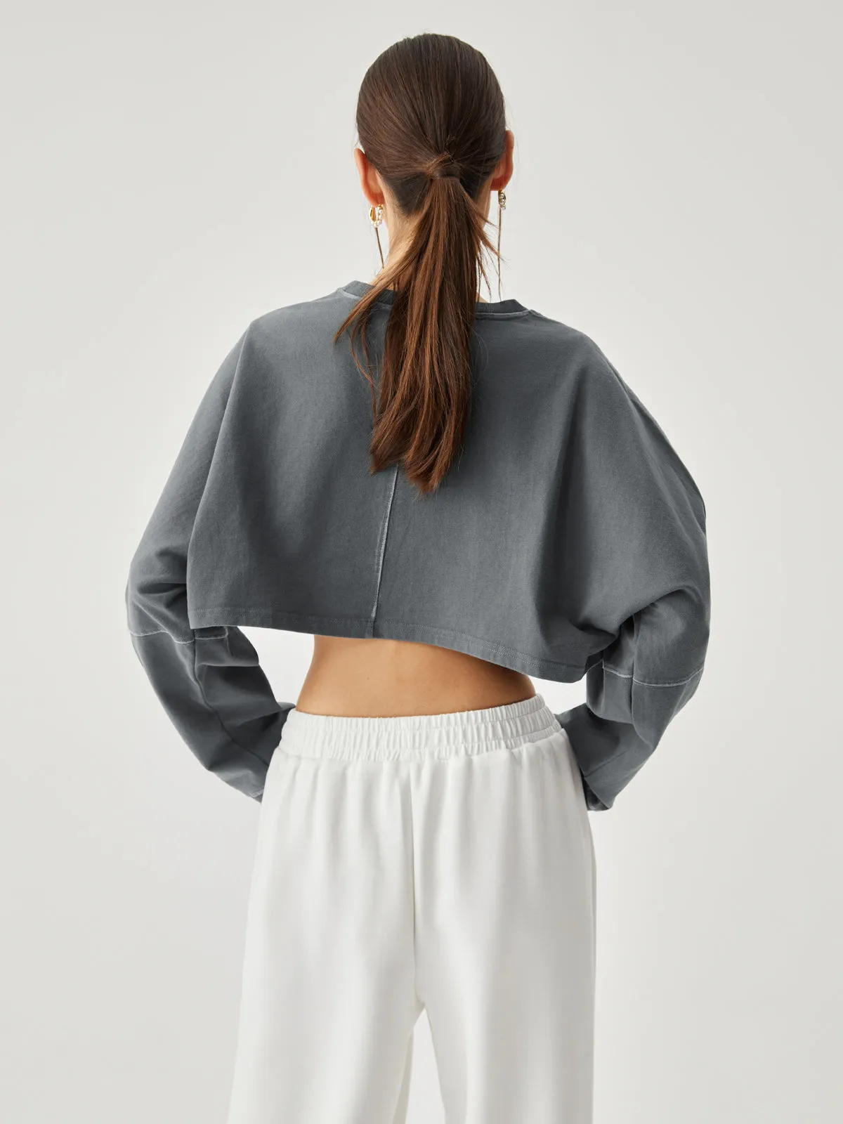 Living Easy Graceful Crop Sweatshirt