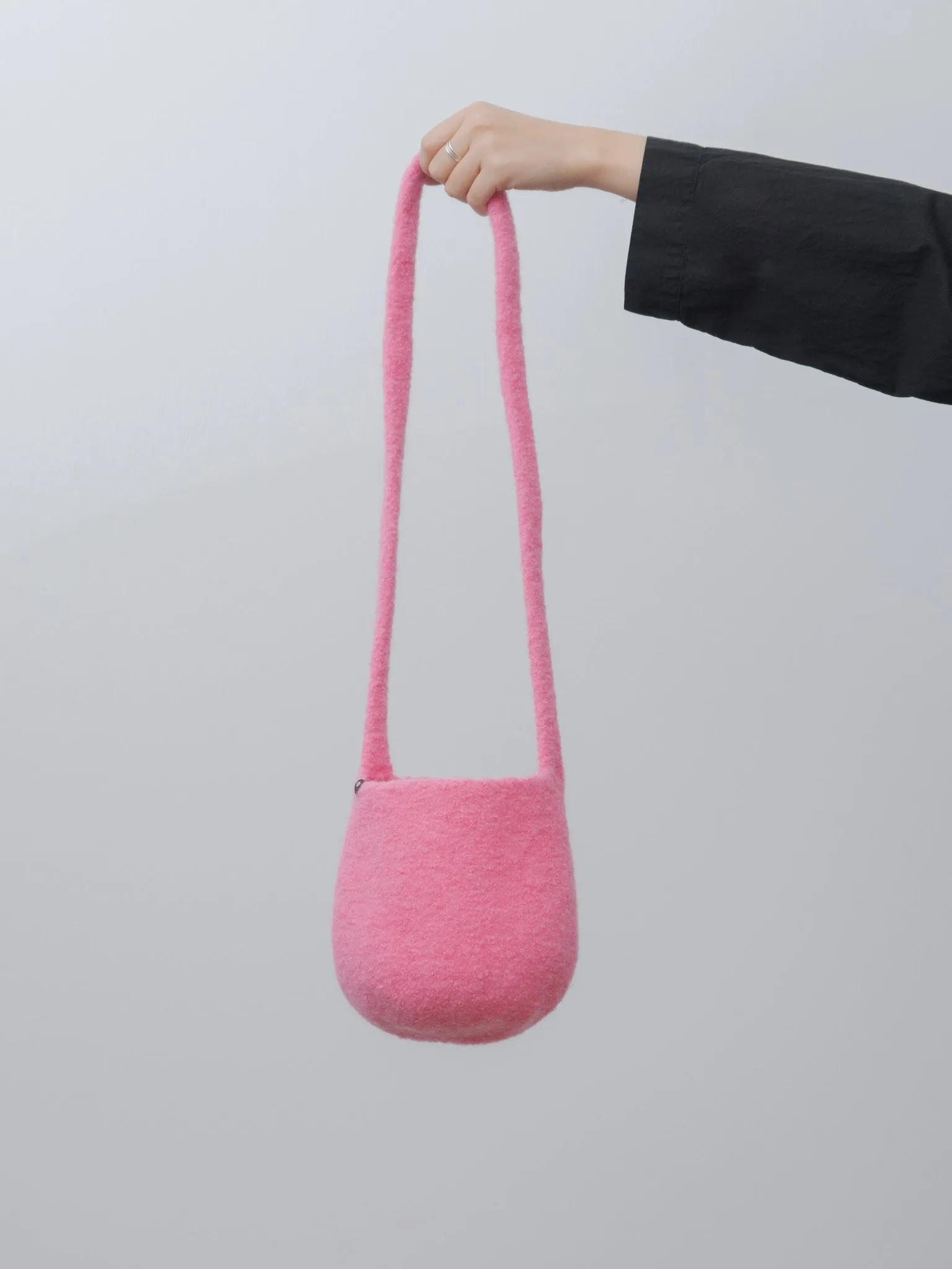 Long Strap Smallest Bucket Bag - Candy Floss