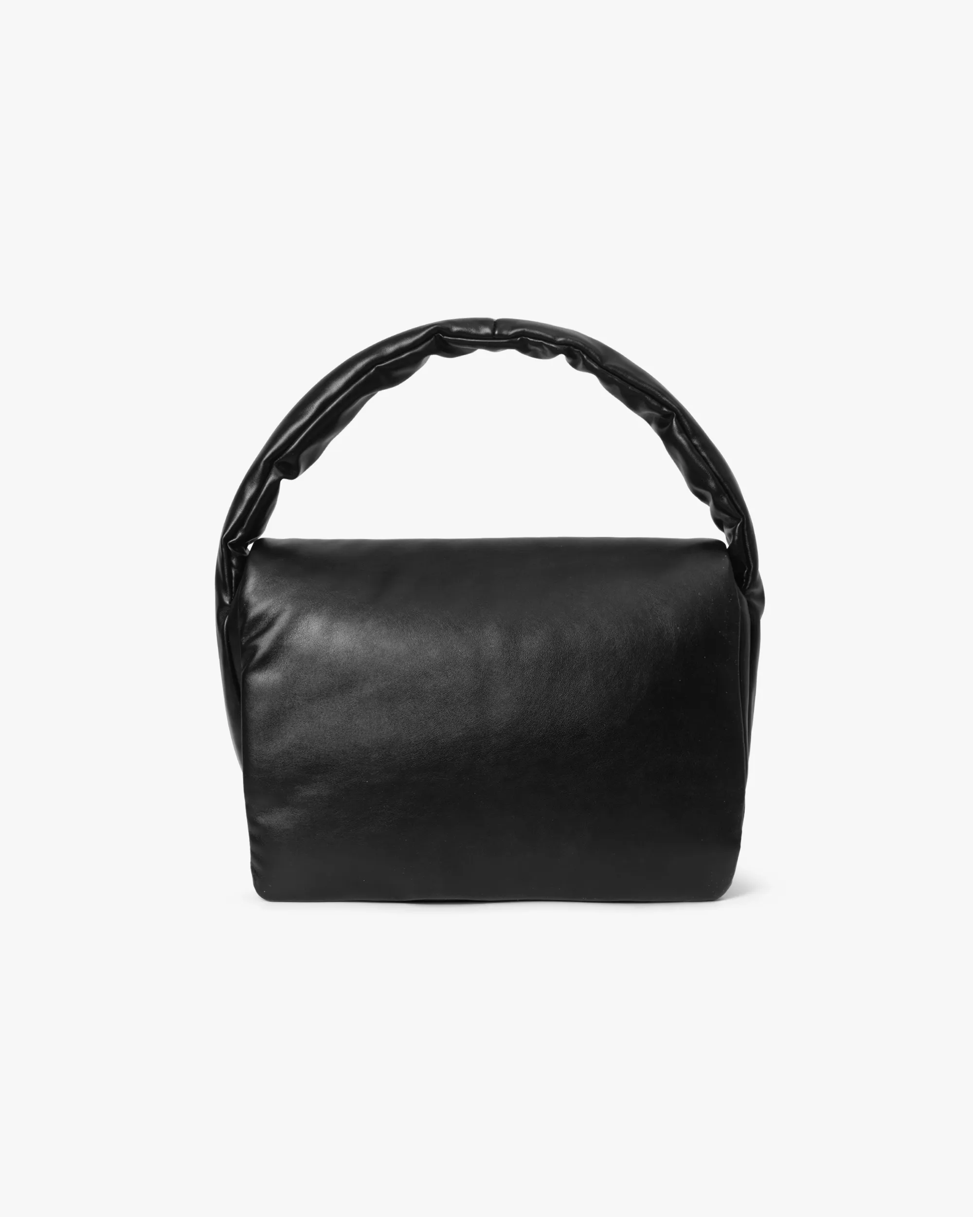 Medium Faux Leather Decor Shoulder Bag