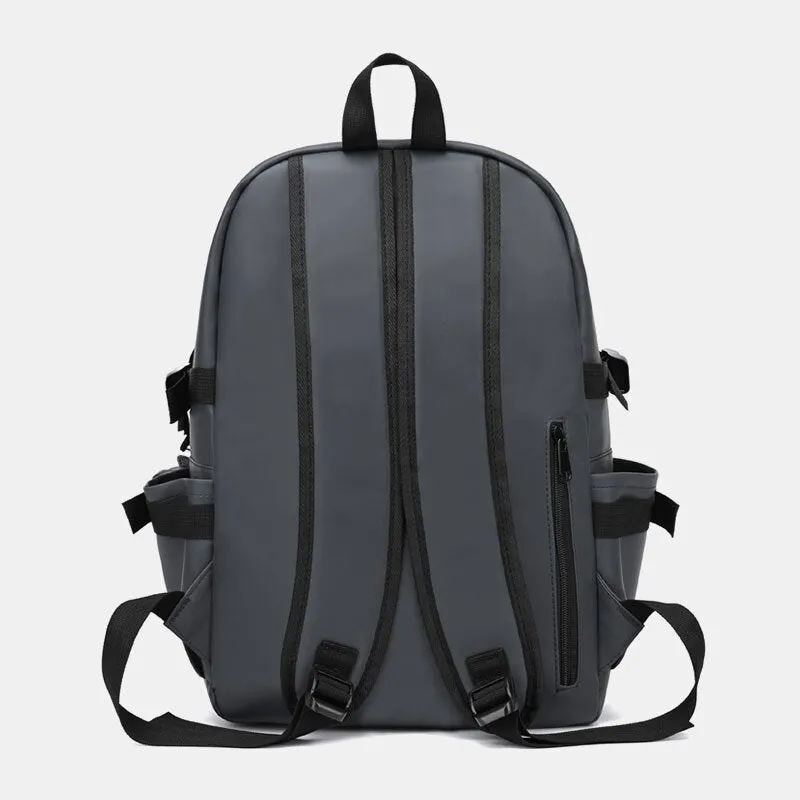 Men Nylon Waterproof Wearable Backpack Large Capacity Multiple Compartments Shoulder Bag