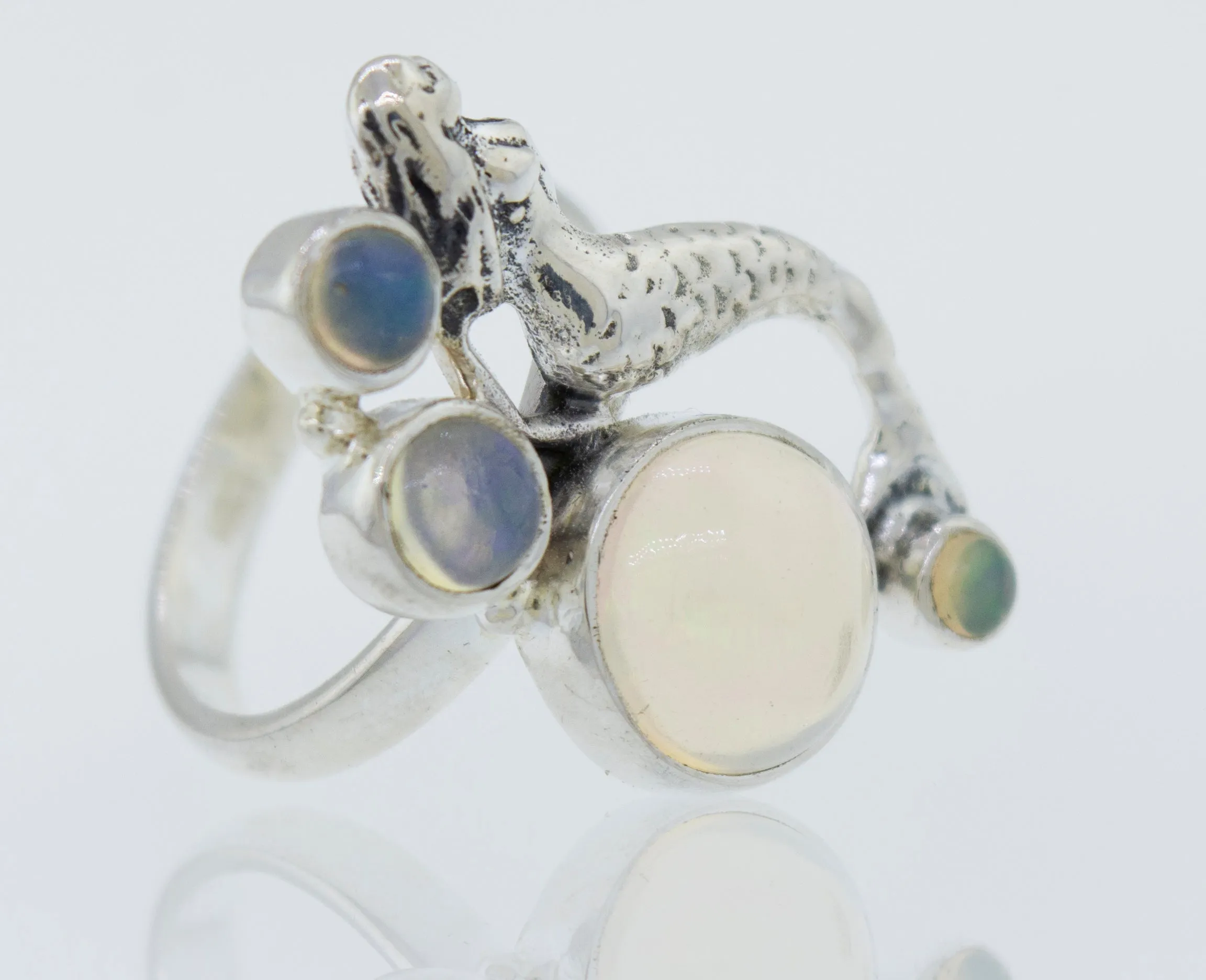 Mermaid Ring with Ethiopian Opal