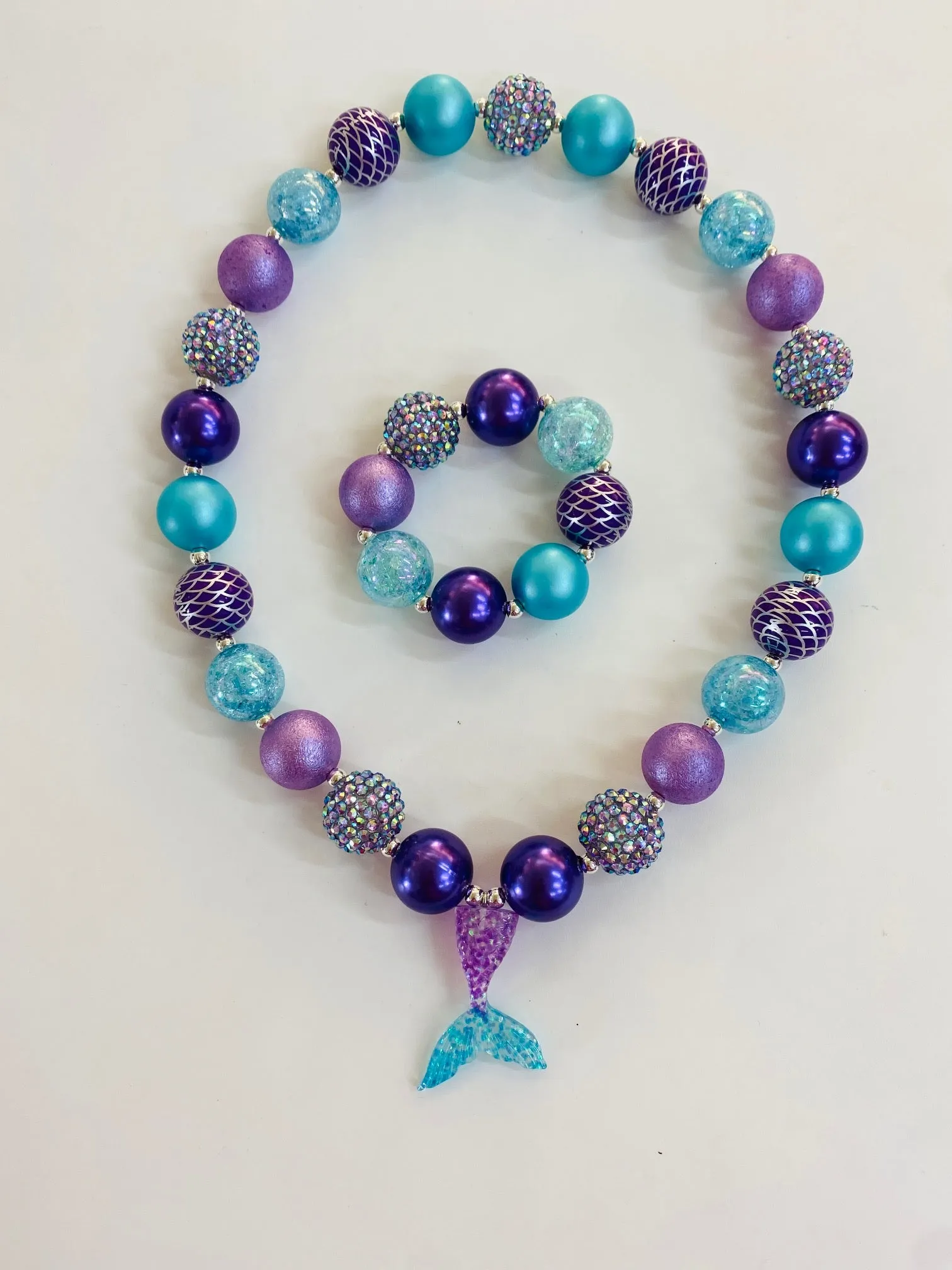 Mermaid tail necklace only