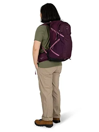 Osprey Sportlite 25L Unisex Hiking Backpack, Aubergine Purple