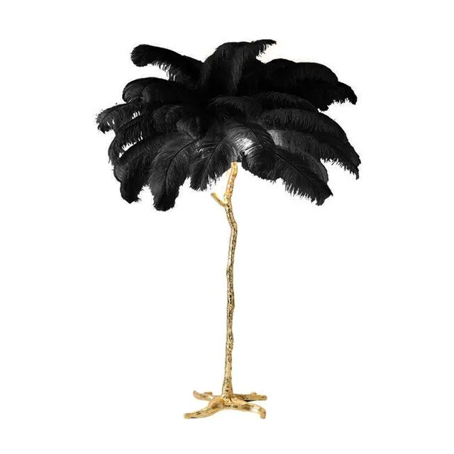 Ostrich Feather Floor Lamp: Graceful Lighting Fixture