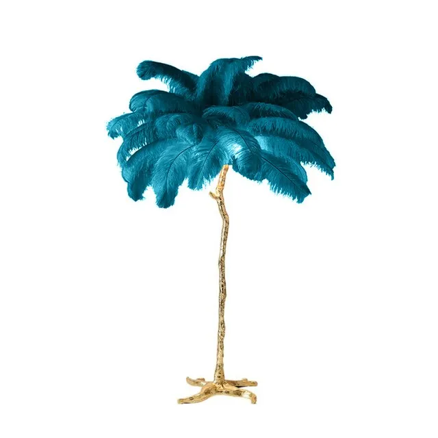 Ostrich Feather Floor Lamp: Graceful Lighting Fixture