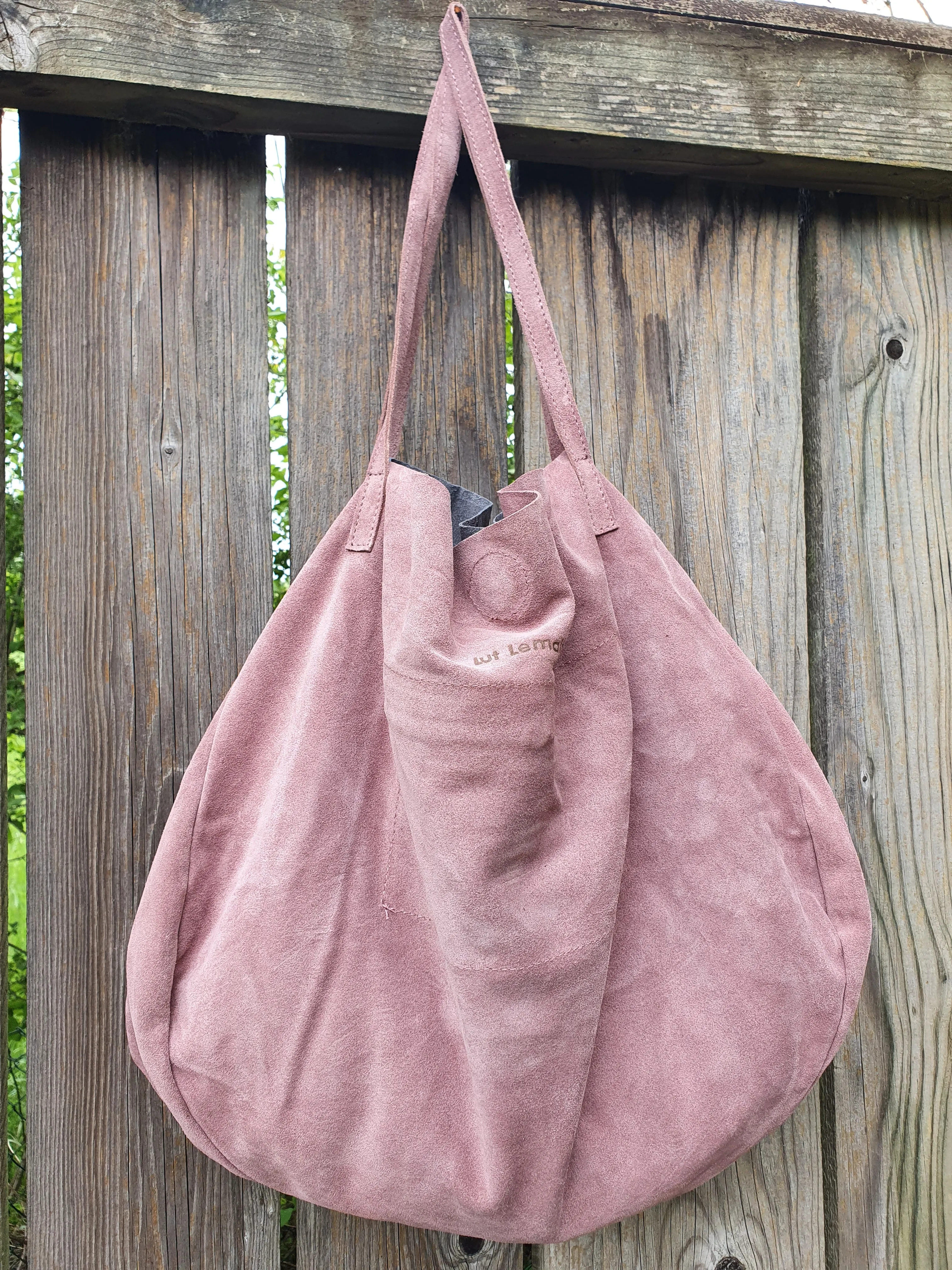 Oval leather bag JENNY