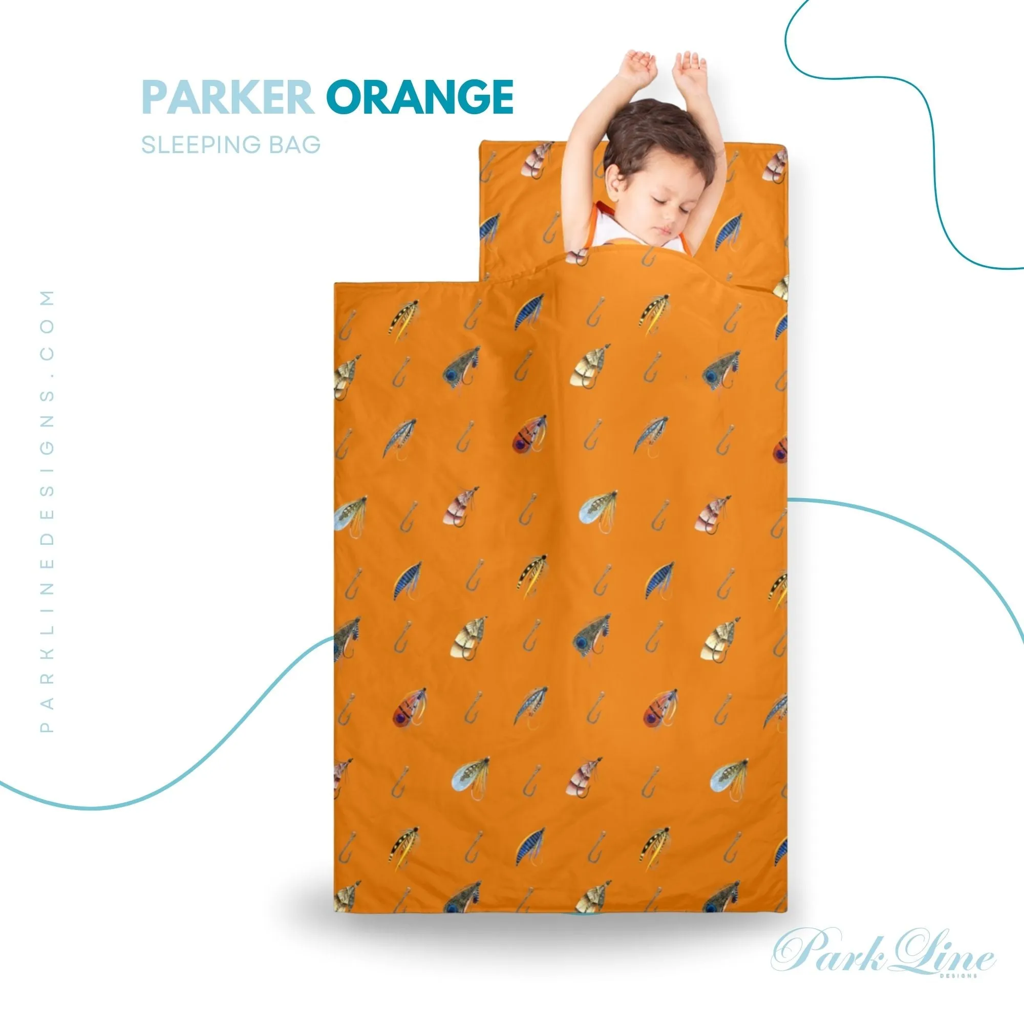 Parker Yellow Kids' Long Sleeping Bag | A Catchy Blend of Comfort & Style | Lightweight and Durable Sleeping Bag for Kids