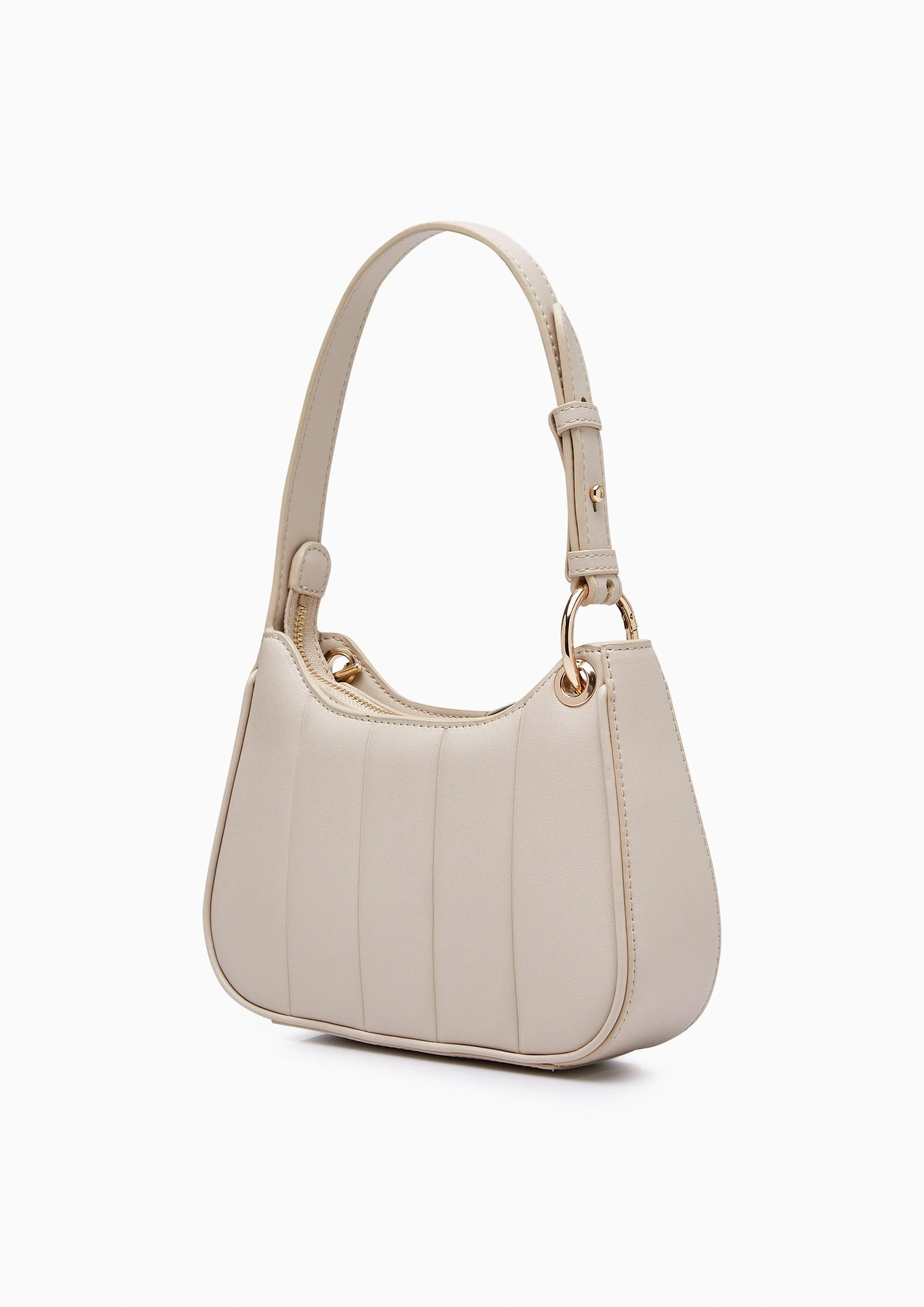 Patti Saddle Crossbody Bag Beige