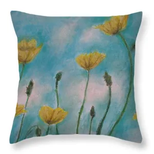 Petals of Yellows - Throw Pillow