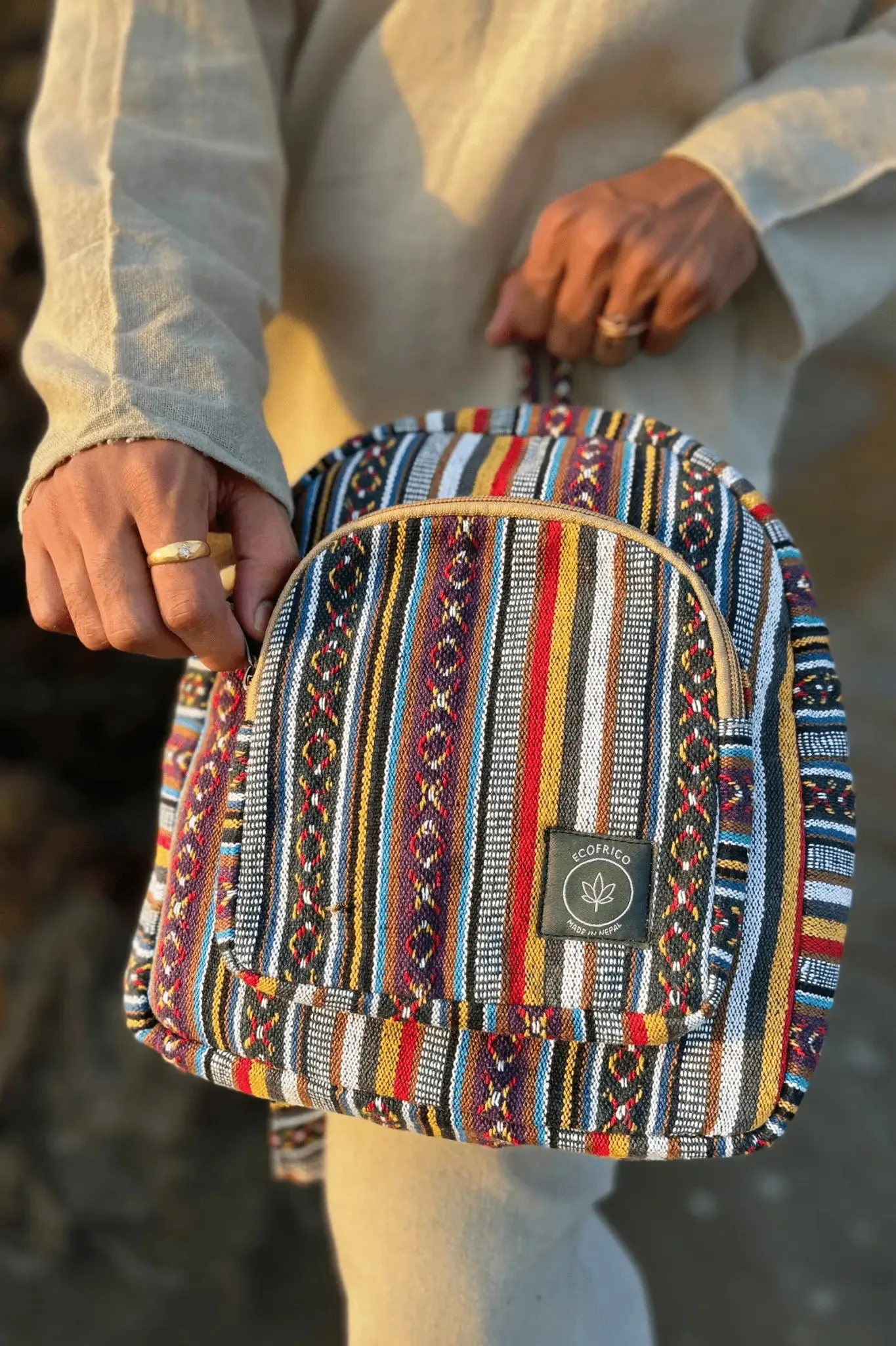 Petunia Boho Mini Backpack