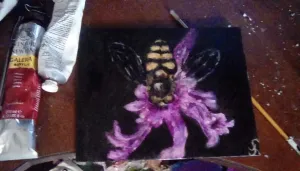 " Bee " ~ Original Acrylic Painting