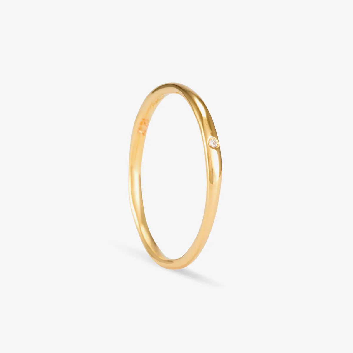 R0201W | Single Diamond Band