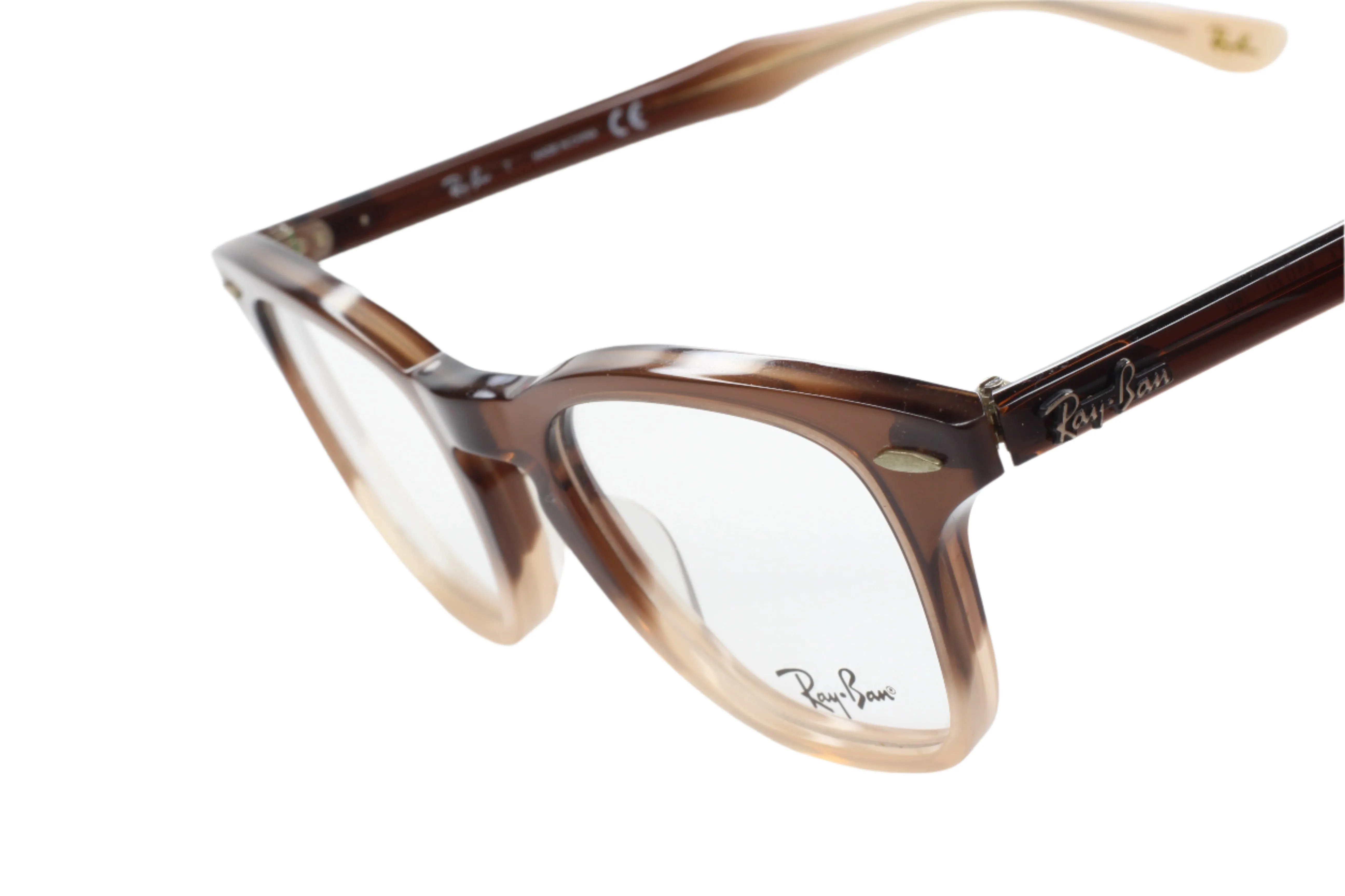 Ray-Ban RB5244 5043 Icons Brown Wayfarer Designer Italy Eyeglasses -Ma