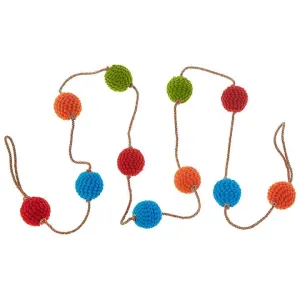 RAZ Knitted Ball Garland