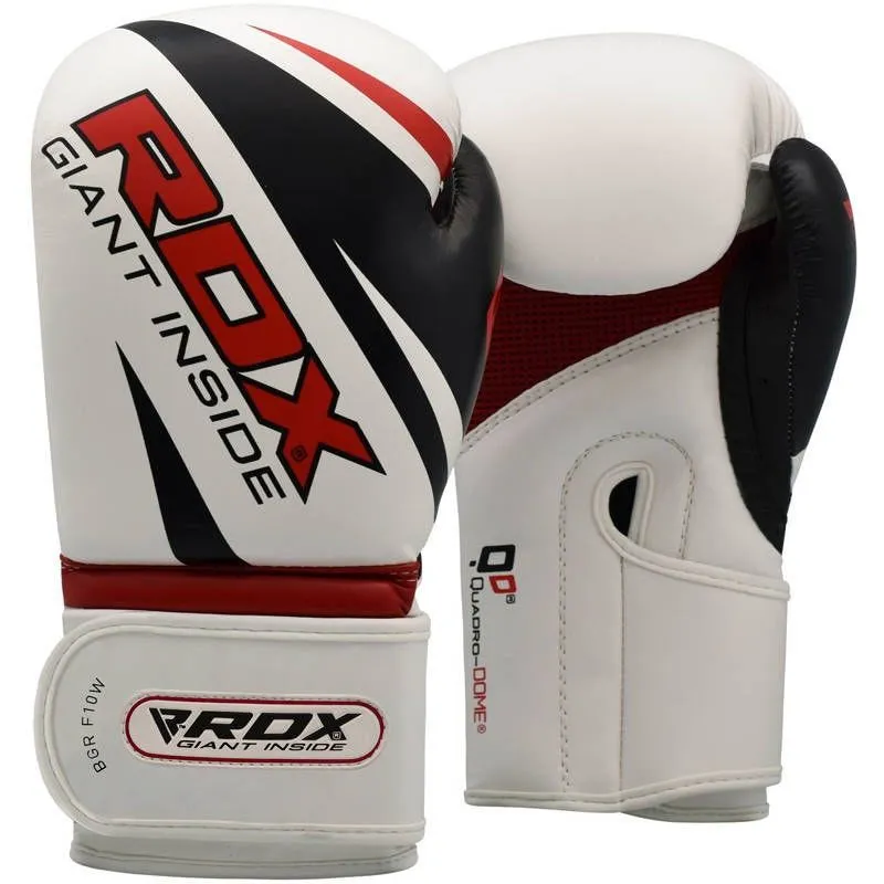 RDX F9 4ft / 5ft 3-in-1 Punch Bag & Gloves Red / Black / White Set