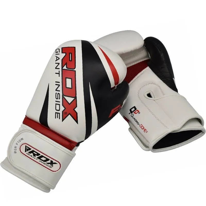 RDX F9 4ft / 5ft 3-in-1 Punch Bag & Gloves Red / Black / White Set