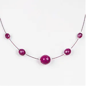 Serpentine Necklace (Fuchsia)