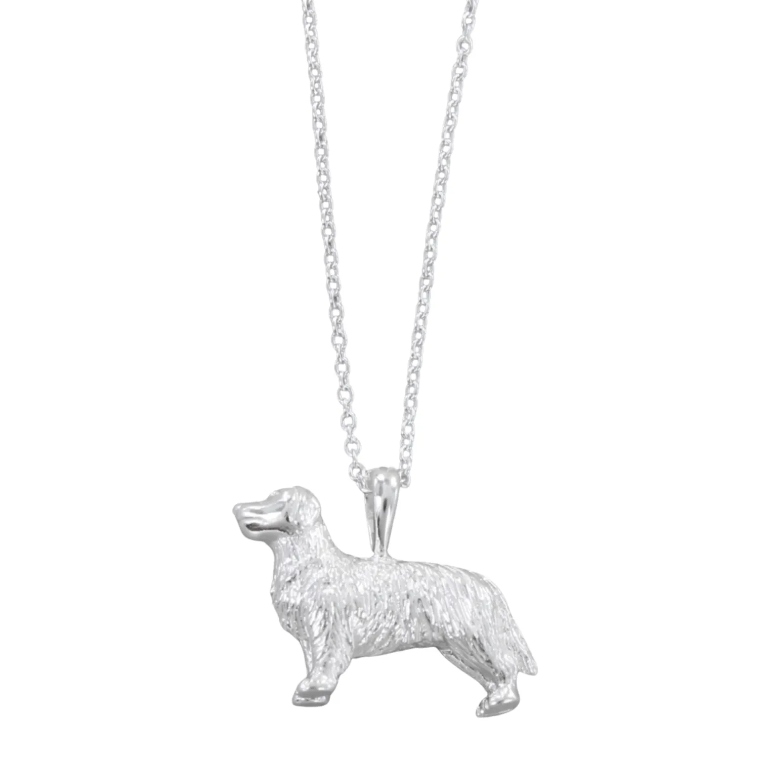 Silver Retriever Necklace