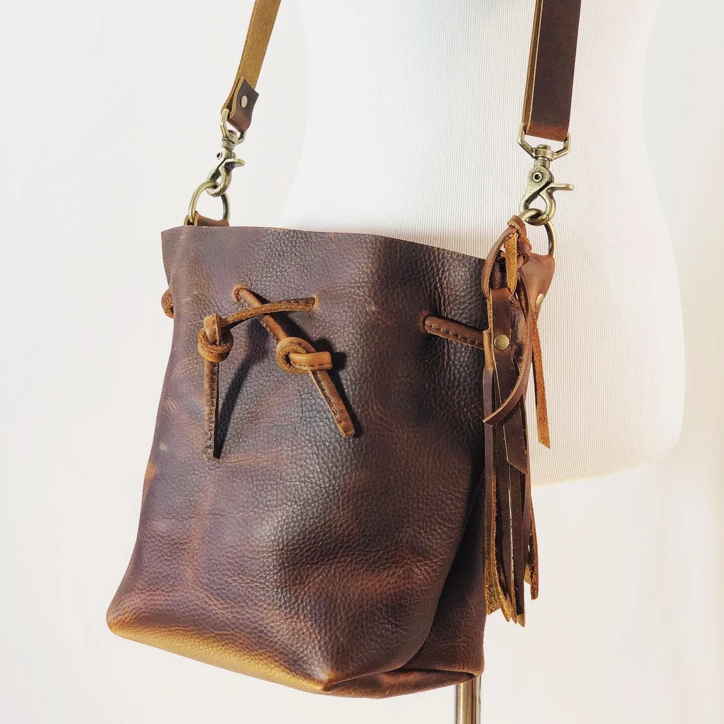 Songbird Leather Bucket Bag