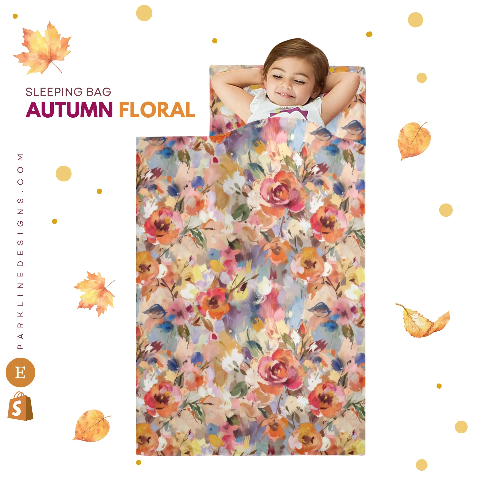 Spanish Marigold Kids' Long Sleeping Bag | Lightweight and Durable Sleeping Bag for Kids | Perfect Autumn Gifts