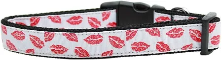 Sparkling Smooches Nylon Dog Collar Xl