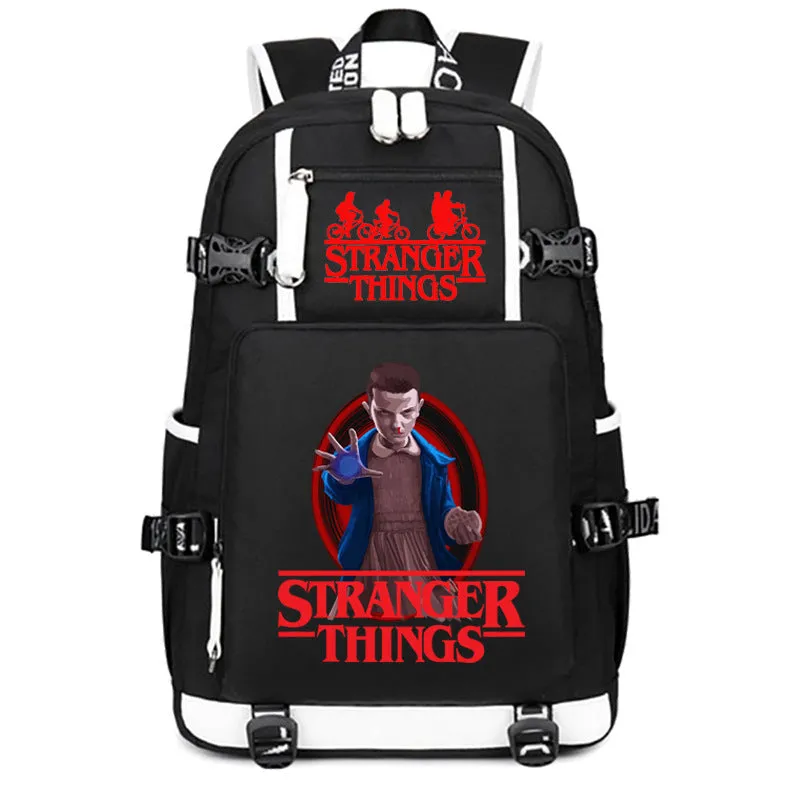 Stranger Things Backpack Student Schoolbag Men's and Women's Casual Travel Backpack