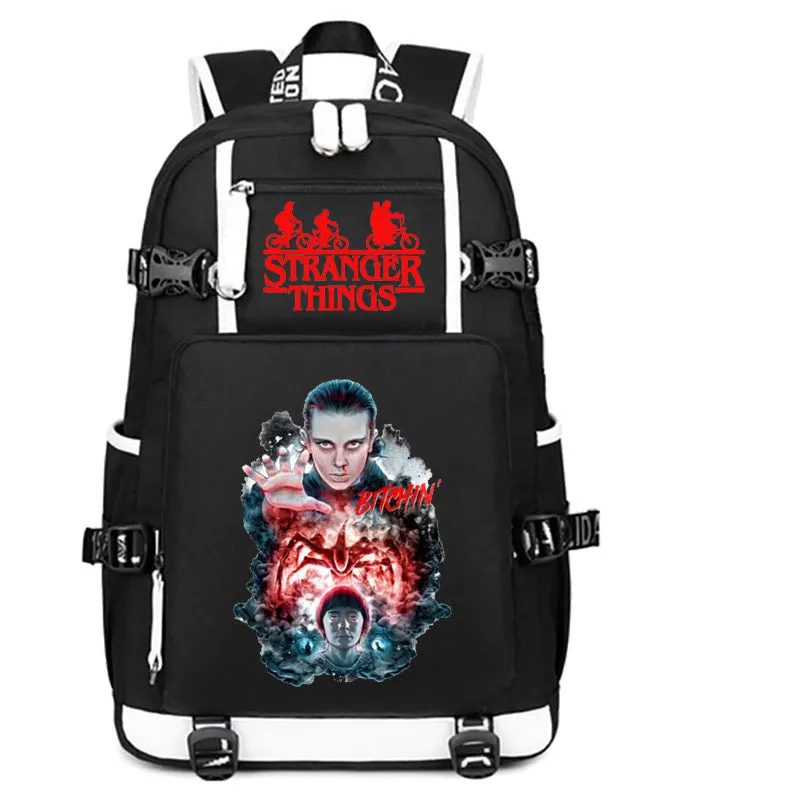 Stranger Things Backpack Student Schoolbag Men's and Women's Casual Travel Backpack