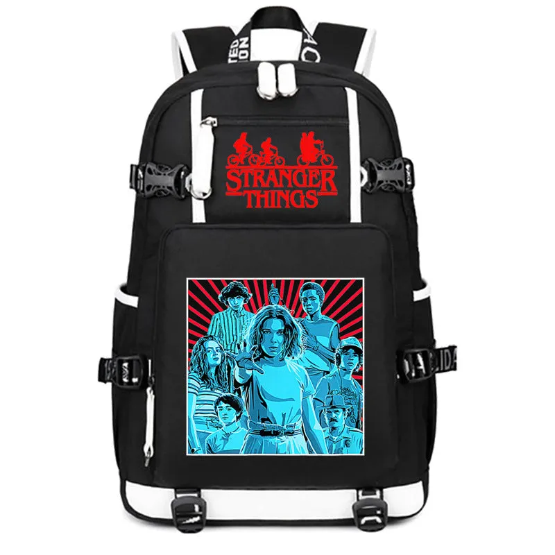 Stranger Things Backpack Student Schoolbag Men's and Women's Casual Travel Backpack