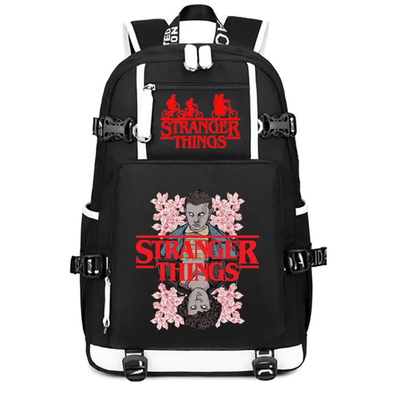 Stranger Things Backpack Student Schoolbag Men's and Women's Casual Travel Backpack