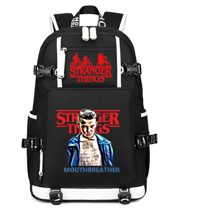 Stranger Things Backpack Student Schoolbag Men's and Women's Casual Travel Backpack