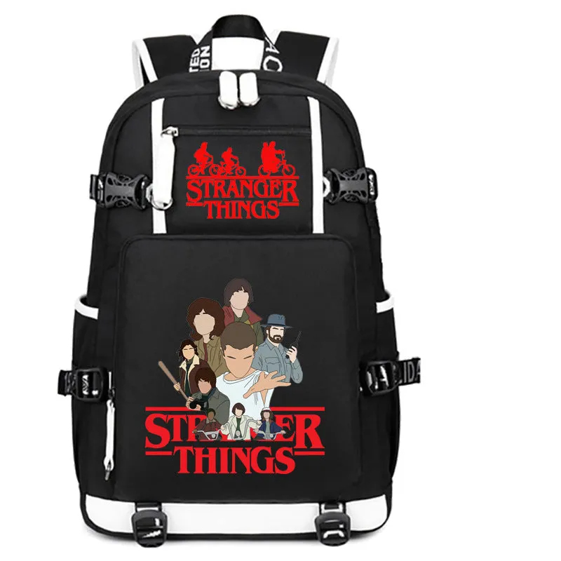 Stranger Things Backpack Student Schoolbag Men's and Women's Casual Travel Backpack