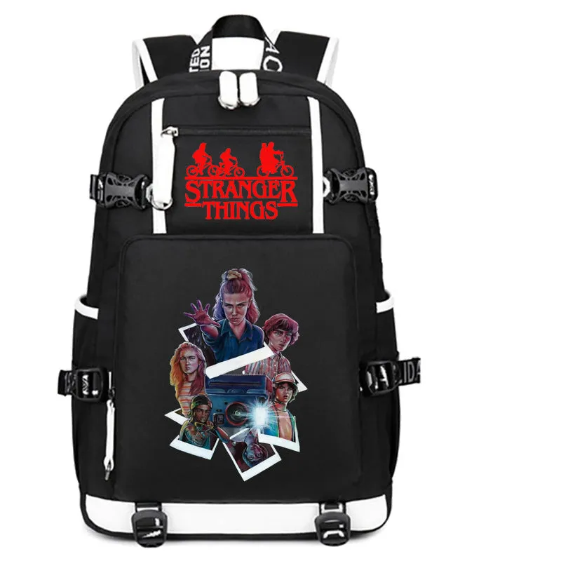 Stranger Things Backpack Student Schoolbag Men's and Women's Casual Travel Backpack