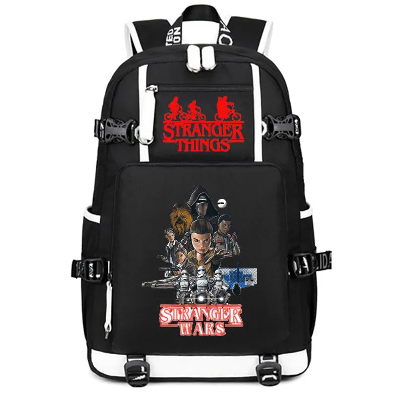 Stranger Things Backpack Student Schoolbag Men's and Women's Casual Travel Backpack