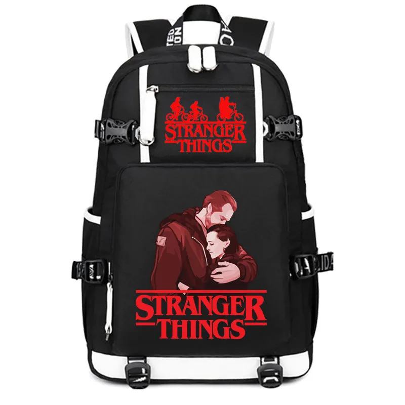 Stranger Things Backpack Student Schoolbag Men's and Women's Casual Travel Backpack