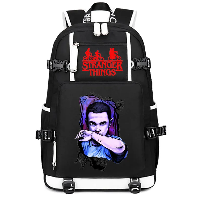 Stranger Things Backpack Student Schoolbag Men's and Women's Casual Travel Backpack