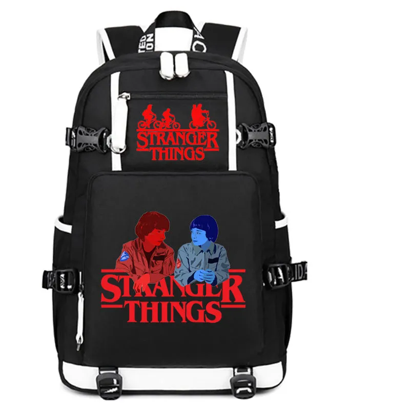 Stranger Things Backpack Student Schoolbag Men's and Women's Casual Travel Backpack