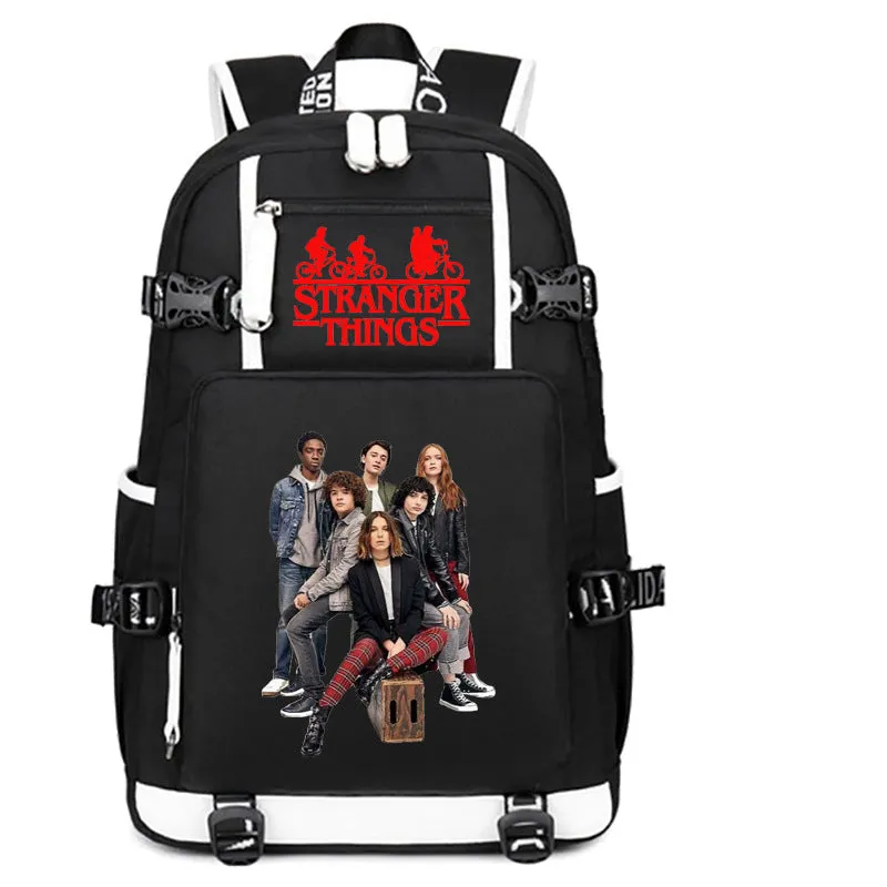 Stranger Things Backpack Student Schoolbag Men's and Women's Casual Travel Backpack