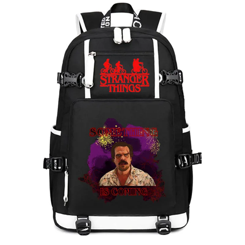 Stranger Things Backpack Student Schoolbag Men's and Women's Casual Travel Backpack