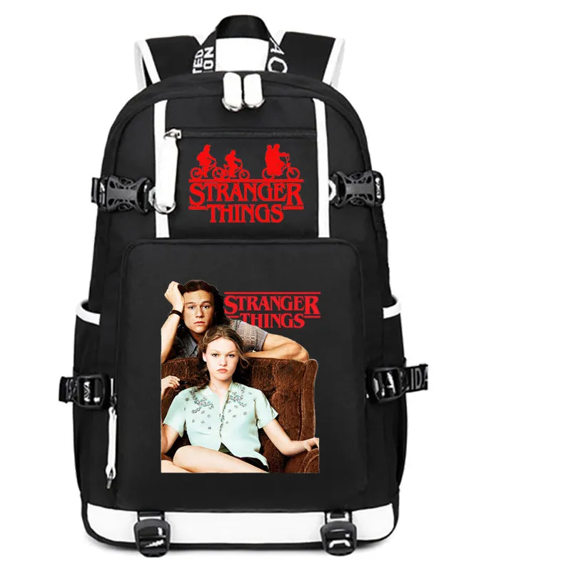 Stranger Things Backpack Student Schoolbag Men's and Women's Casual Travel Backpack