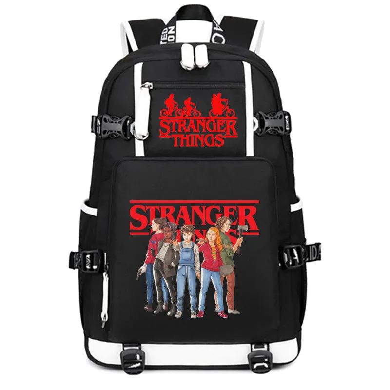 Stranger Things Backpack Student Schoolbag Men's and Women's Casual Travel Backpack